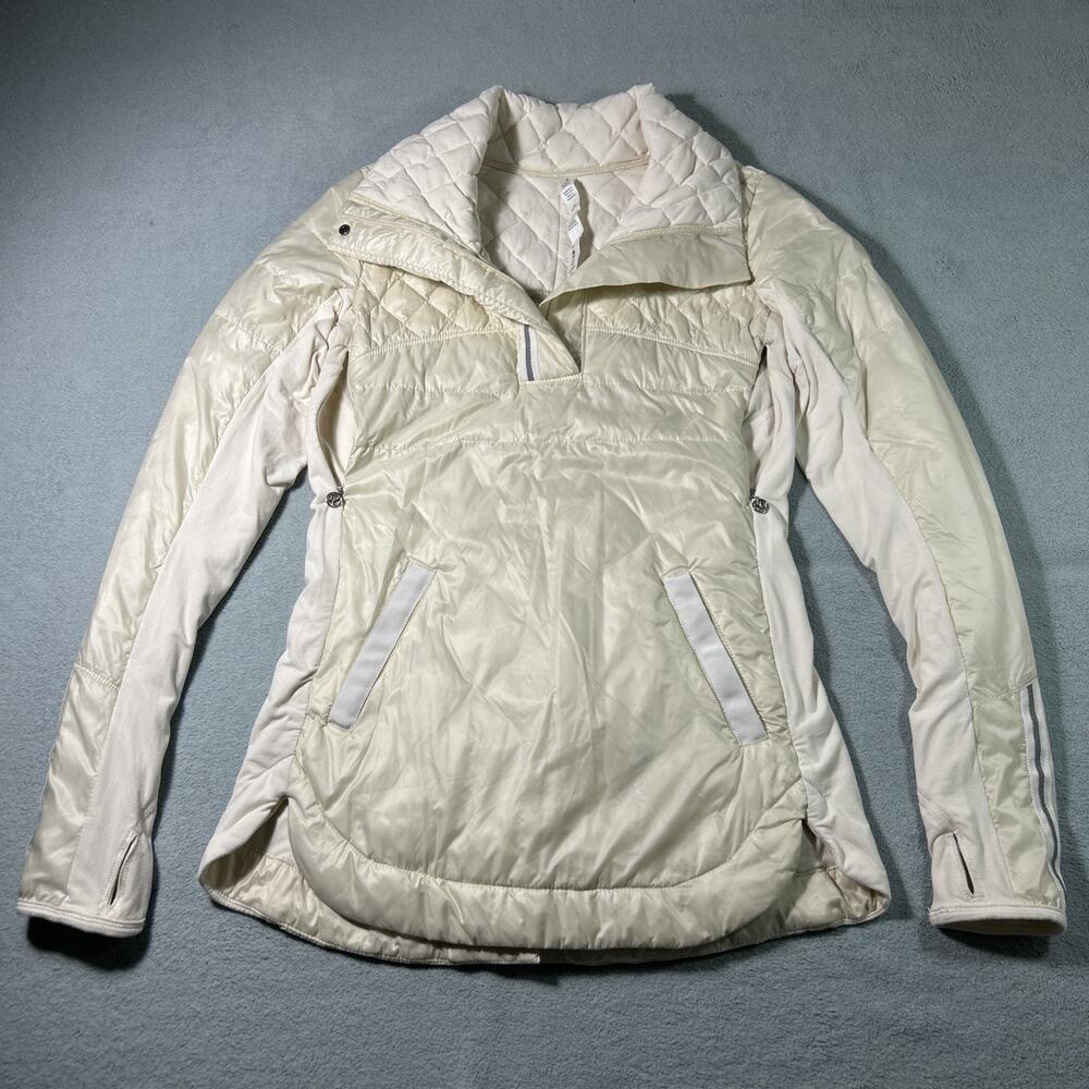 Lululemon Goose Down Jacket Womens 4 What the Fluff 800 Fill Quilted Running - Picture 2 of 16